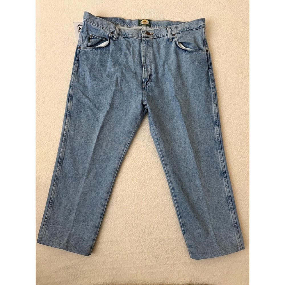 Cabela's Roughneck Traditional Fit Jeans Mens 40x26 Blue Stonewash Denim Pants